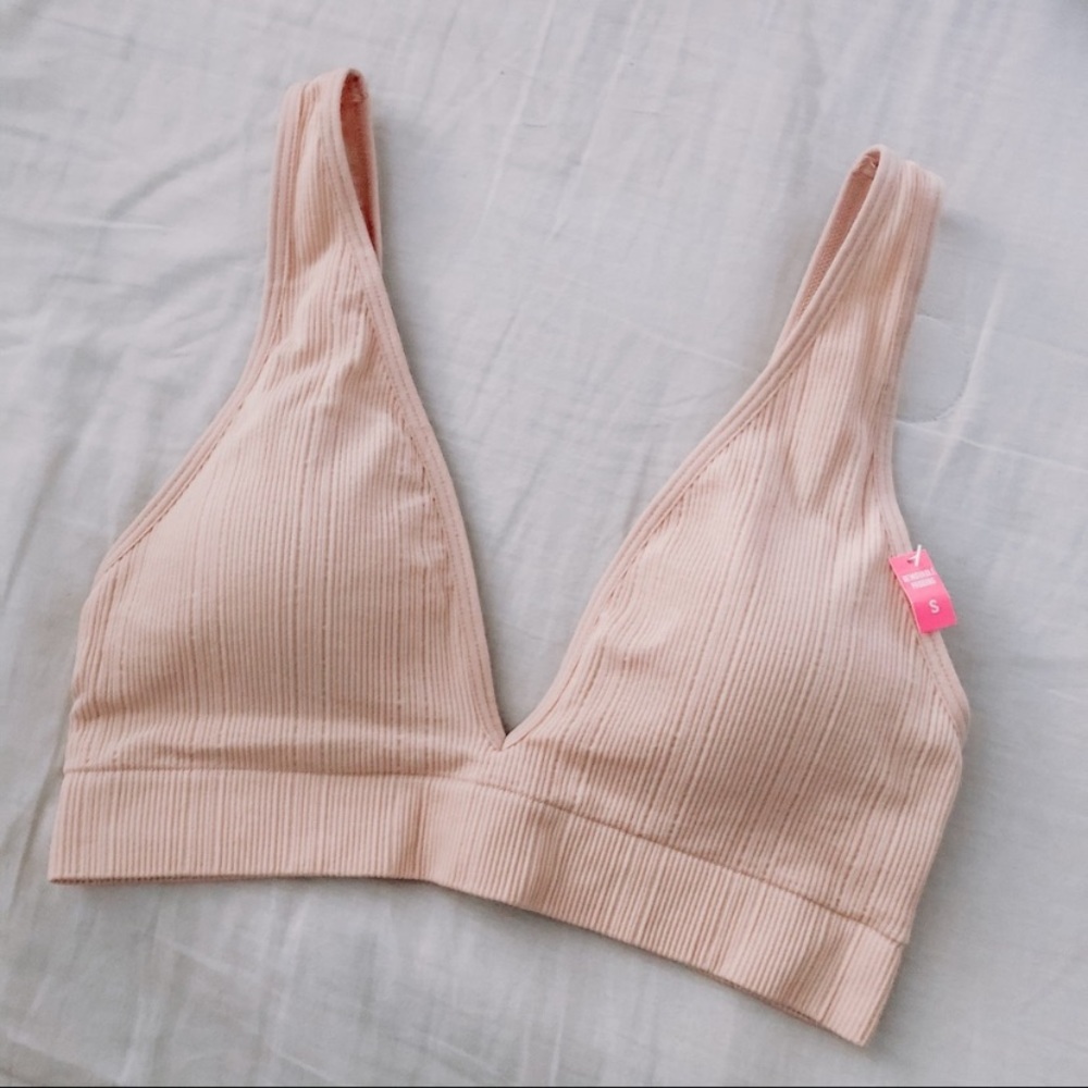 ISO Seamless Plunge Bralette in Nude